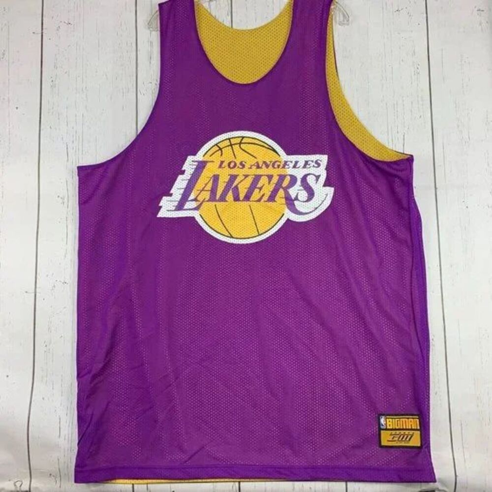 Los Angeles Lakers‎ NBA 2XL G-III Jersey Shirt Yellow Purple New Men Kobe Bryant